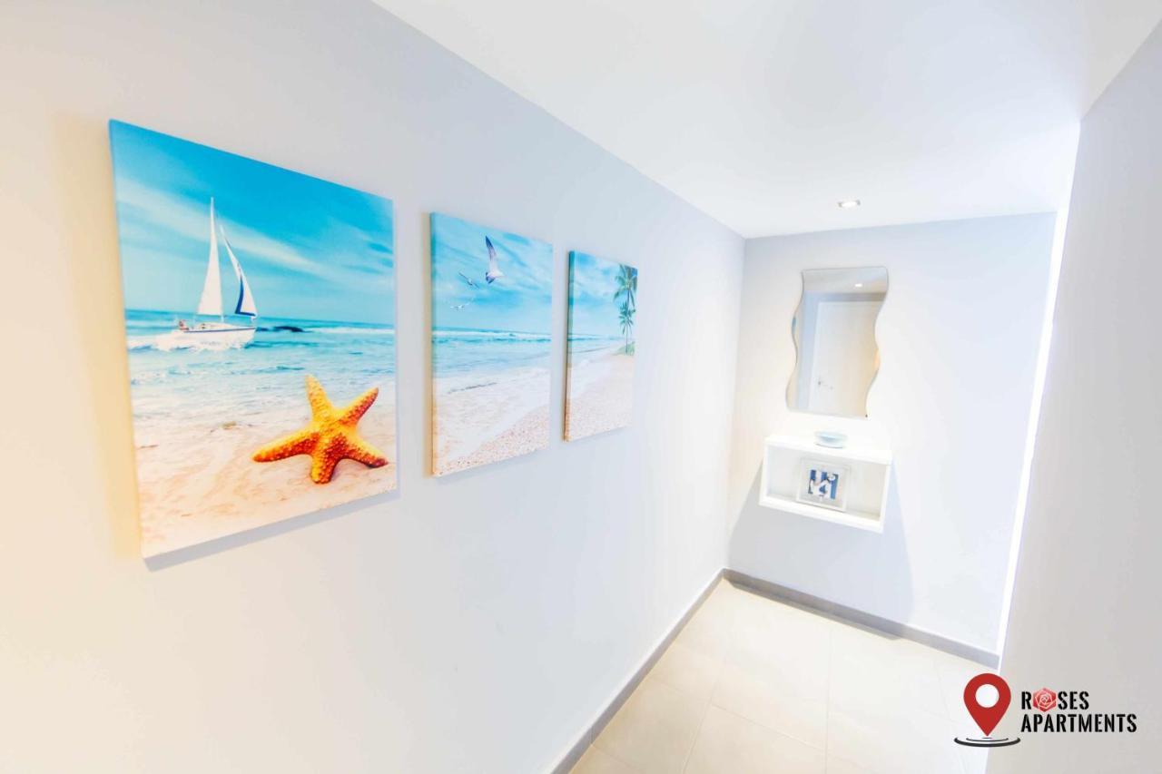 Roses Apartments Ocean 2 Habitaciones Vista Mar Lateral Eksteriør billede